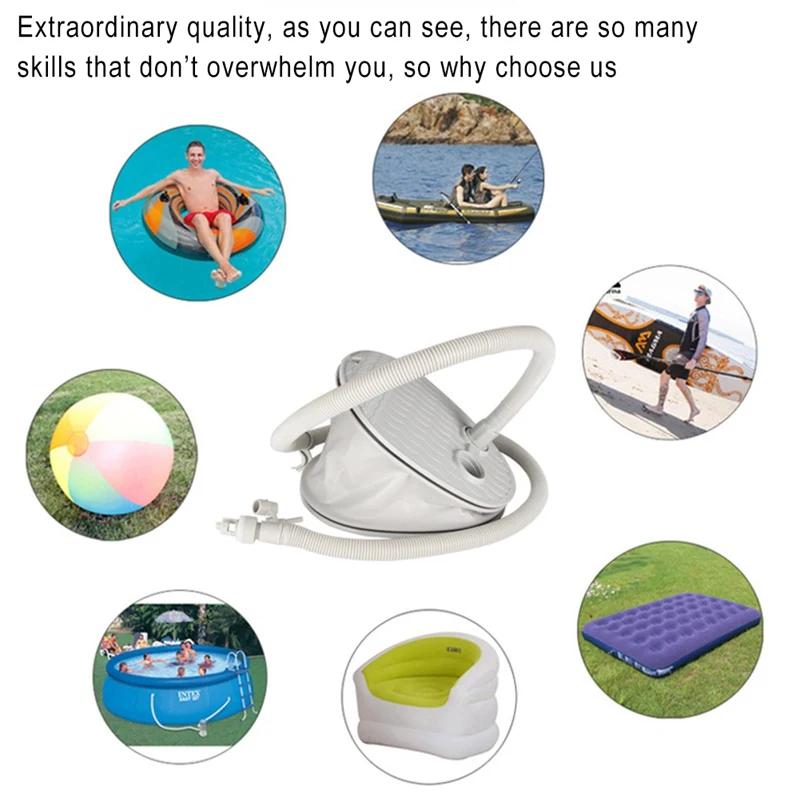 

LatestAir Foot Pump Boat Kayak for Inflatable High Portable Toy and Balloons Camping Raft Outdoor Entertainment Accessories