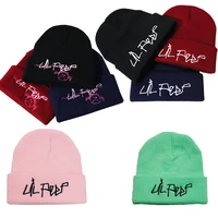 lil peep embroidery hats for women winter keep warm hat kniting male warm snow caps ladies elegant princess beanies cap