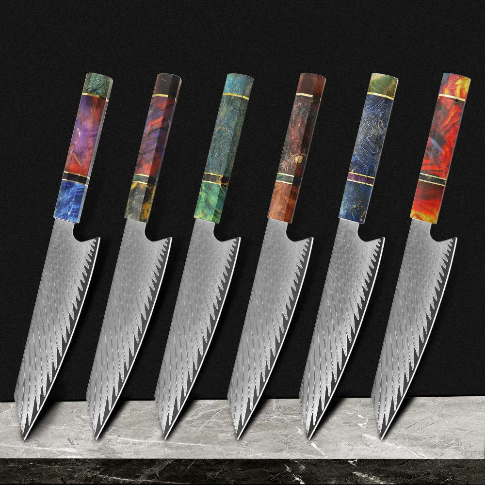 

SG ножи накири шеф-повара 67 слоев японская Дамасская сталь дамасский шеф-нож 8,5 дюймов дамасский кухонный нож твердое дерево HD
