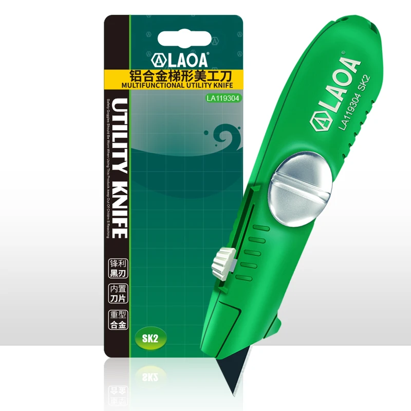 LAOA трапециевидный универсальный нож SK2 лезвие алюминиевый сплав выдвижной