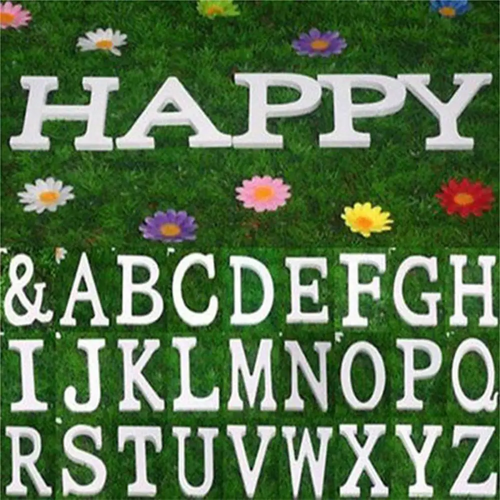 

1pc Diy Freestanding Wood Wooden Letters White Alphabet Wedding Birthday Party Home Decorations Personalised Name Design LIFE