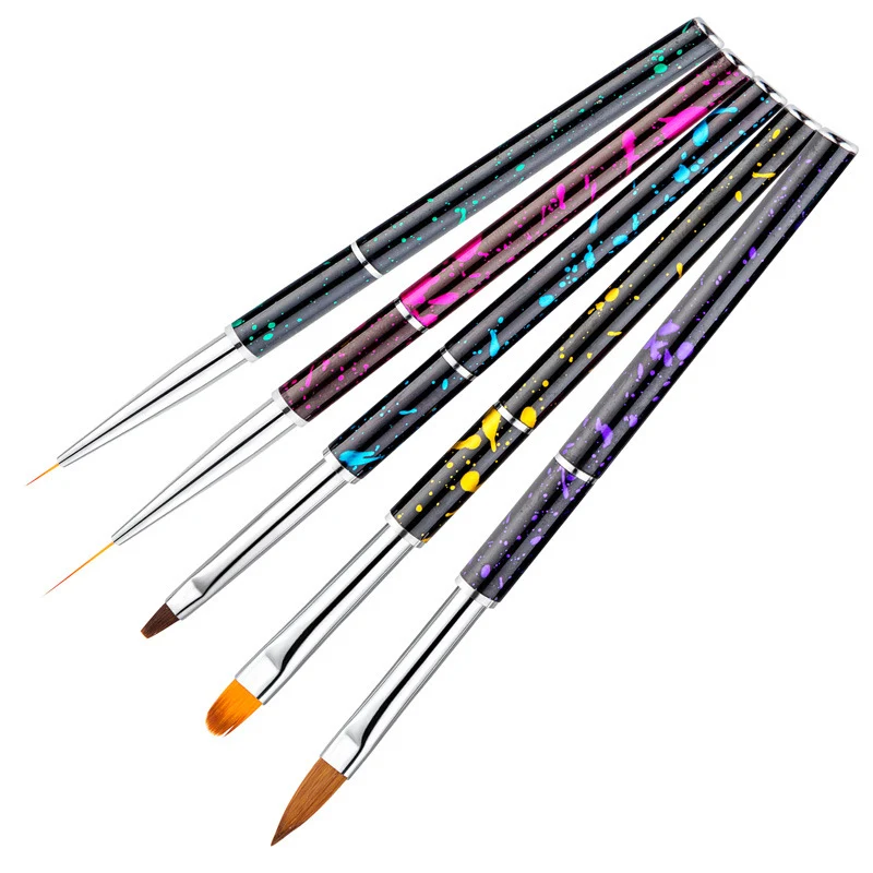 1 шт. акриловая кисть для рисования с ручкой-вкладышем разных размеров