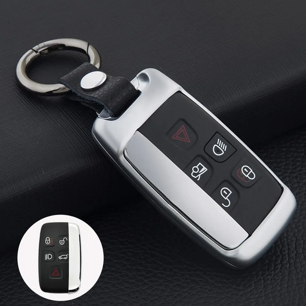 option9 Крышка ключа из цинкового сплава для Land Rover Range Rover Sport A9 Discovery 2 3 4 Sport Evoque Freelander2 для Jaguar XF A8 A9 X8 - Название цвета: option9