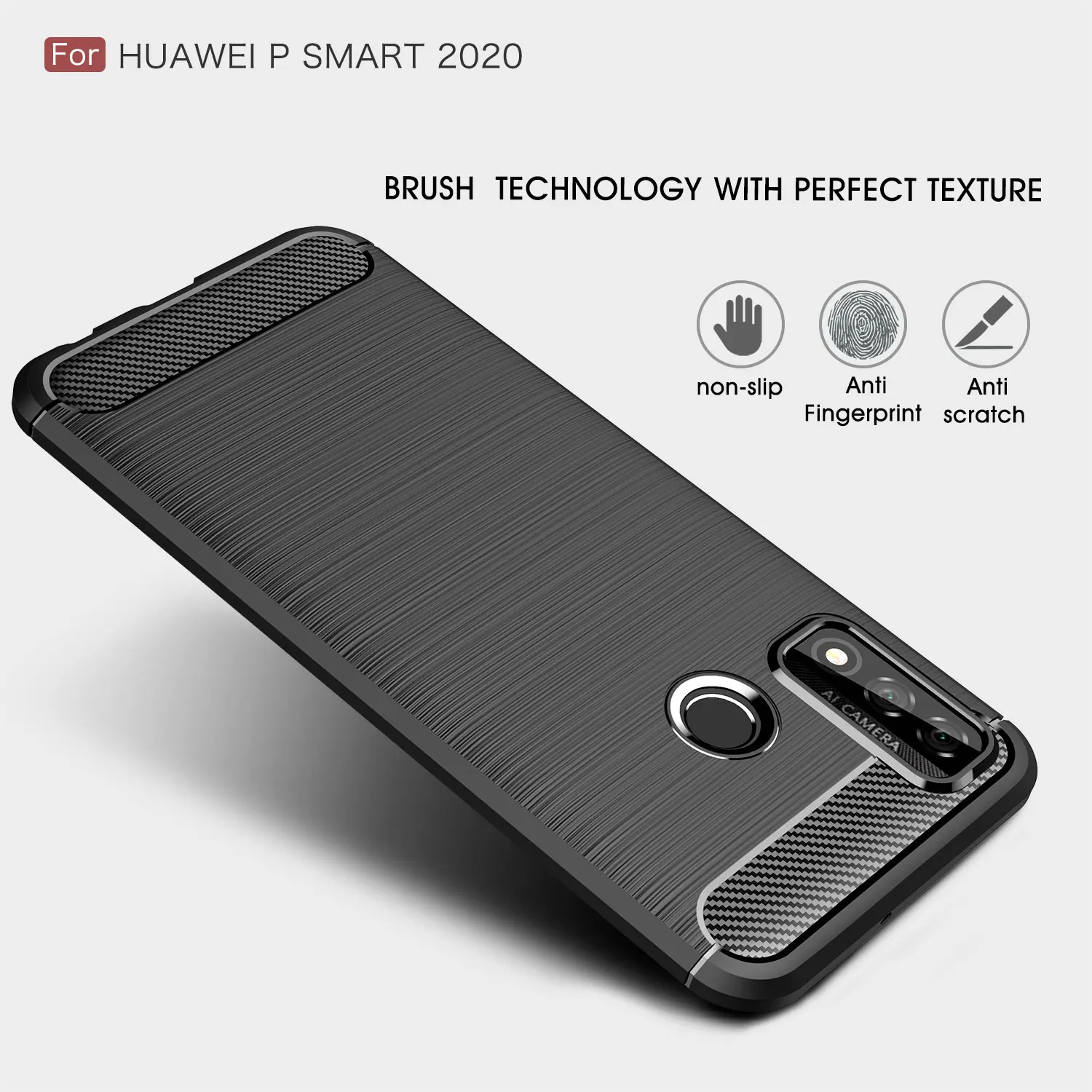 

Ultra-thin Carbon Fiber Phone Case For Huawei P Smart 2021 2020 2019 Pro Z Y7A Y7P Y8P Y9S Y6S Y9 Prime Y5 Y6 Y7 TPU Back Cover