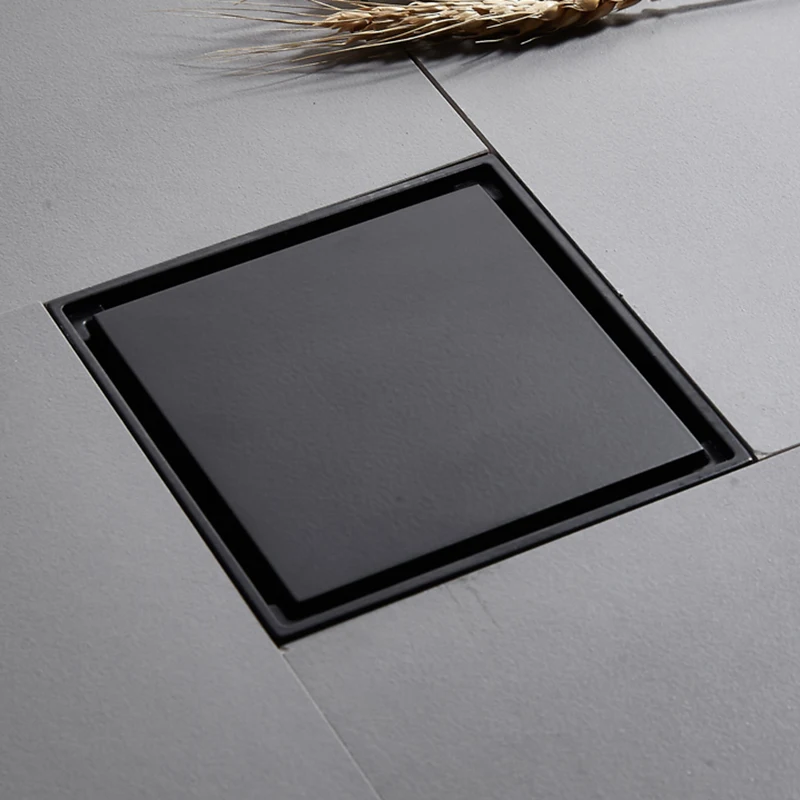 Вставка для плитки квадратные сливные решетки пола слив ванной и душа матовая