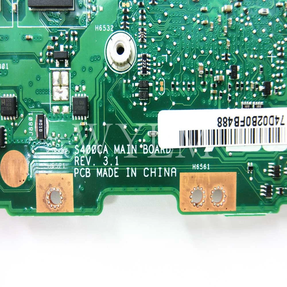 Материнская плата с процессором S400CA материнская 4 ГБ для ASUS S400 S400C S500CA S500C ноутбука