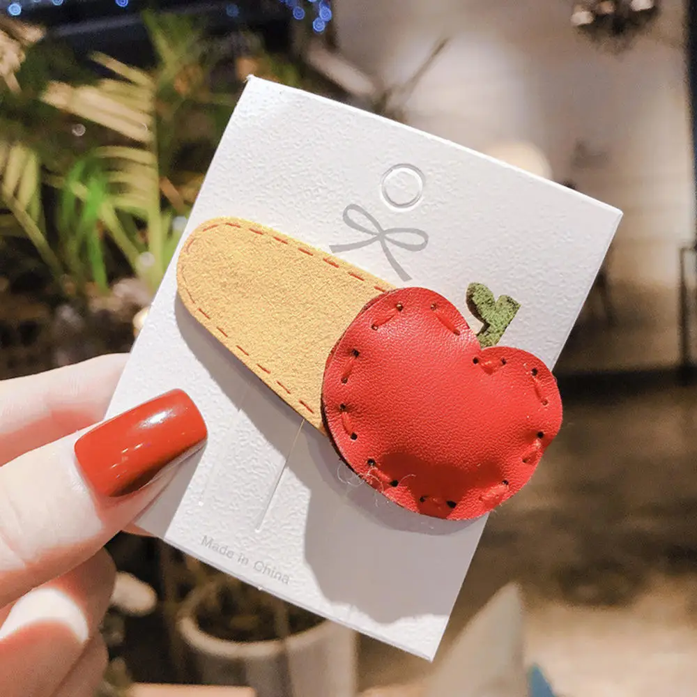 Детские Девочки фрукты Клубника принцесса Красочные зажимы для волос Сладкий