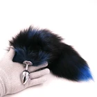 Лисьи хвосты с металлической анальной пробкой секс-игрушки анальная пробка секс-игры косплей ролевые игры игрушка реальный хвост