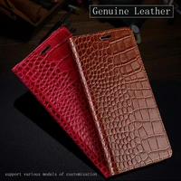 genuine leather flip phone case for samsung galaxy a10 a20e a30s a40 a50 a60 a70 case cowhide card slots cover