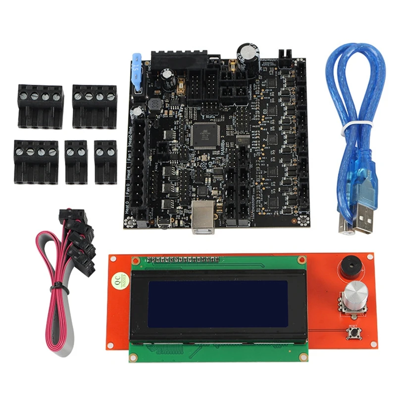 3D принтер RAMBo 1 4 интегрированная материнская плата + 2004LCD Sn комплект основной