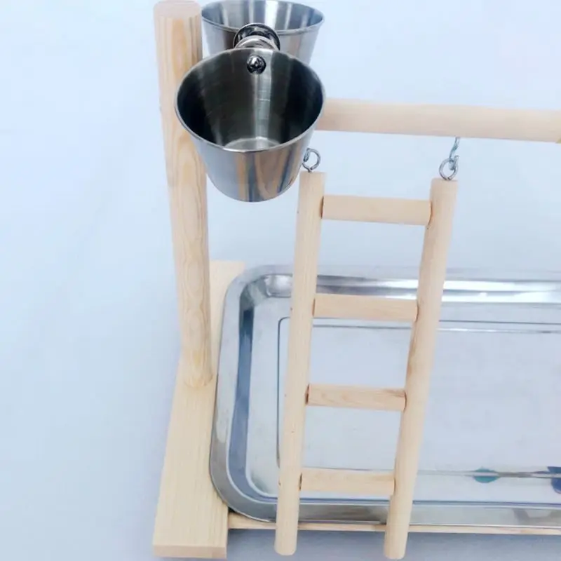 Деревянная жердочка для птицы стенд попугай на платформе площадка тренажер