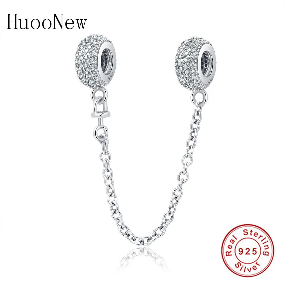 Браслеты из чистого кристалла с абстрактным цирконием безопасная цепочка бусины