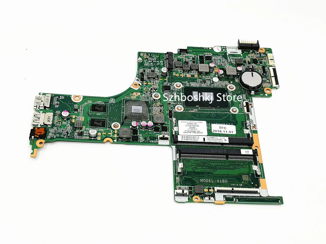 

836094-601 836094-001 For HP PAVILION 15-AB 15-AN Laptop Motherboard with I5-6200U 836094-501 DAX1BDMB6F0 Mainboard 100% Testing