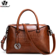 Vintage Handbag Women Luxury Crocodile Pattern Leather Handbags Women Ladies Big Shoulder Bags Large Totes for Female Sac A Main