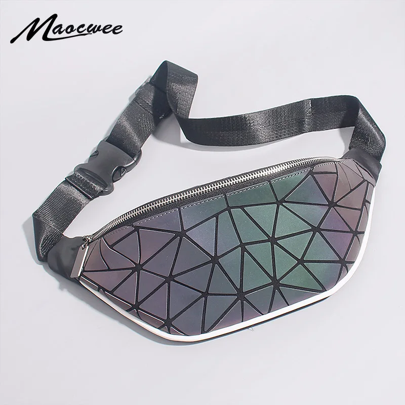 Женские поясные сумки модные светящиеся поясная сумка роскошная брендовая