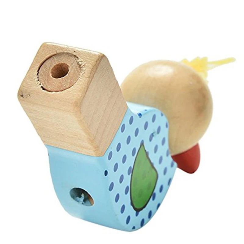 

Cartoon Bird Whistle Musical Instruments Toy Baby Jewelry Pendant Wooden Musical Toys Early Learning Educational Toys