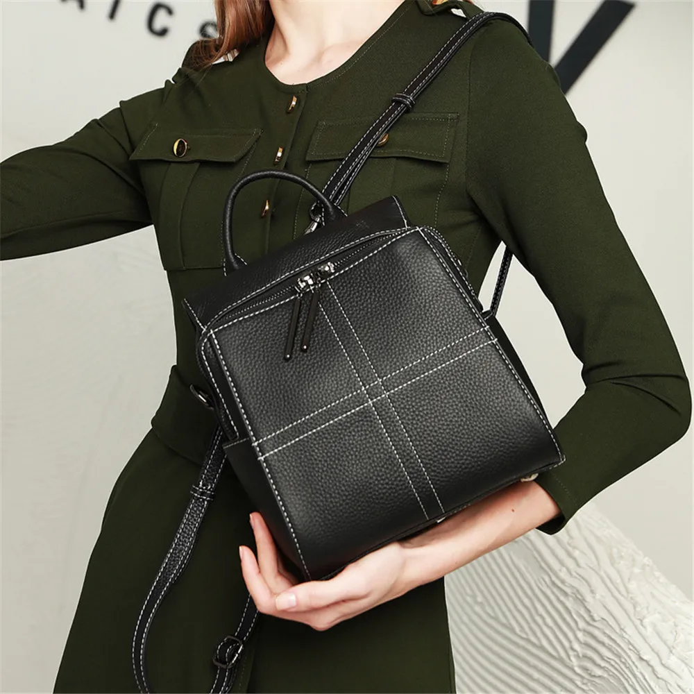 Рюкзак женский из натуральной кожи школьный для путешествий 2020 | Багаж и сумки