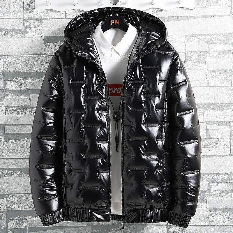 

2021 New Hoodies Jackets Men Clothing Parkas Coat Men Puffer Down Coats Korea Fashion Winter Taped Clothes Long Sleeve Plus Size