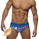 Пикантный Мужской купальный костюм с низкой талией, пляжный купальник для серфинга, нейлоновые быстросохнущие плавки, модные мужские спортивные шорты с подкладкой