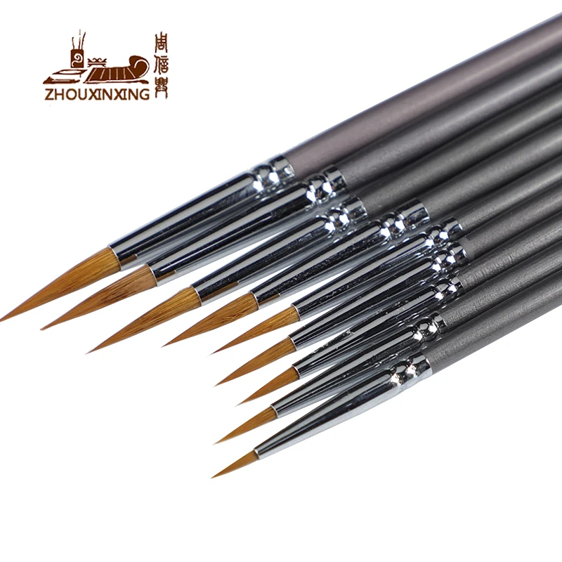 9 шт. плетеная щетка для волос кисть рисования акварелью гуашь масляная живопись