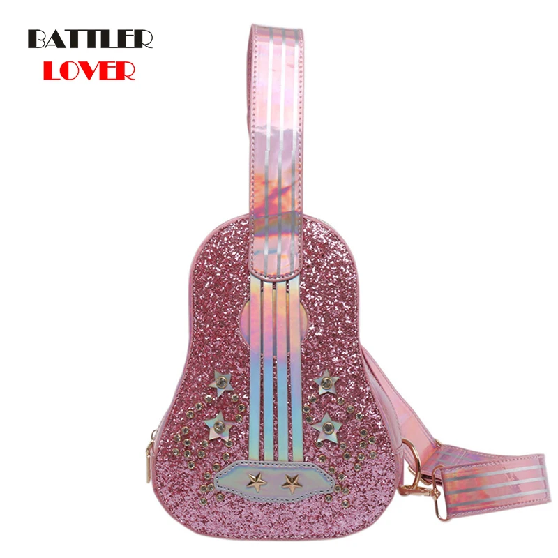 Женская сумка в форме фонаря розовая серебристая через плечо для молодых девушек