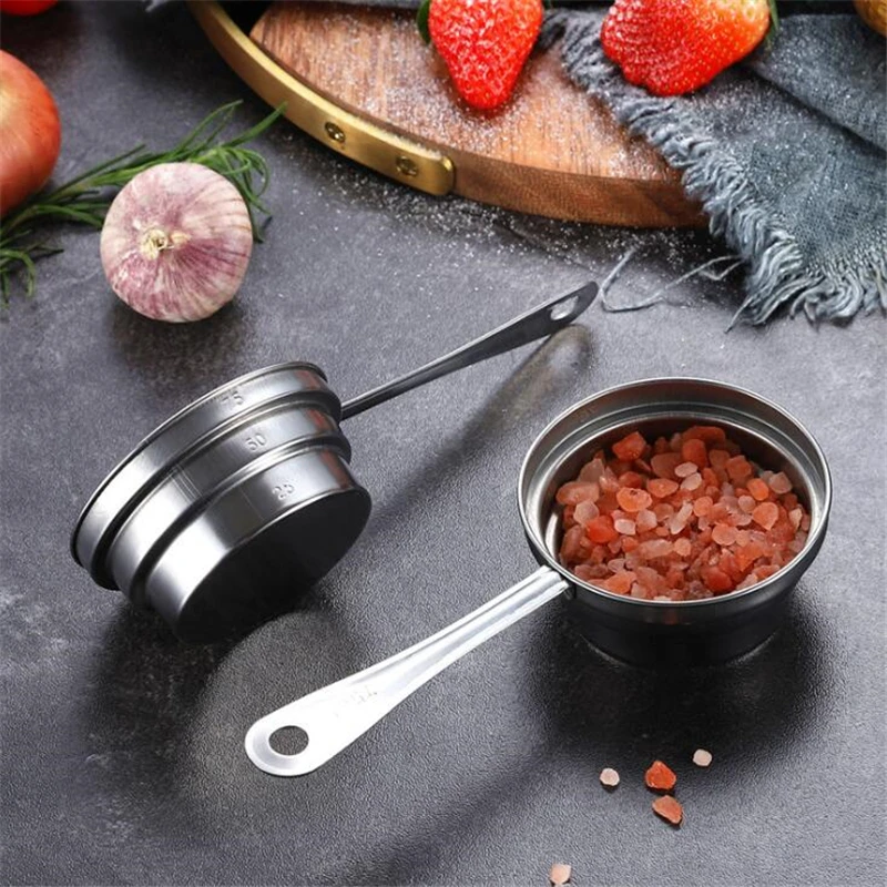 

Stainless Steel Coffee Seasoning Measuring Spoon Espresso Scoop Baking Tea Long Handle Measuring Spoon Milk Powder