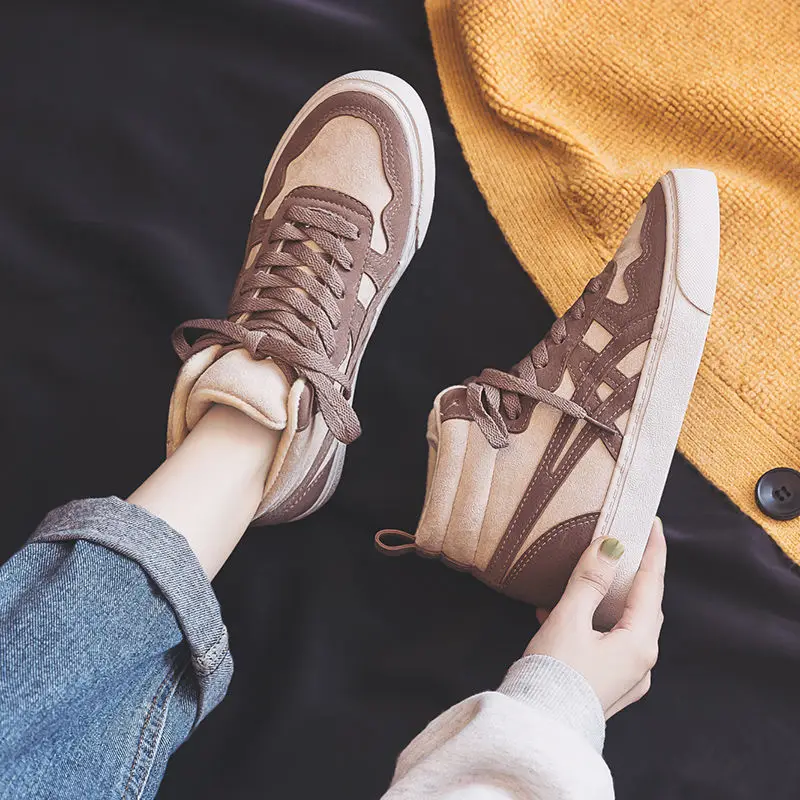 Женская обувь для скейтбординга бархатные кроссовки спортивная парусиновая с