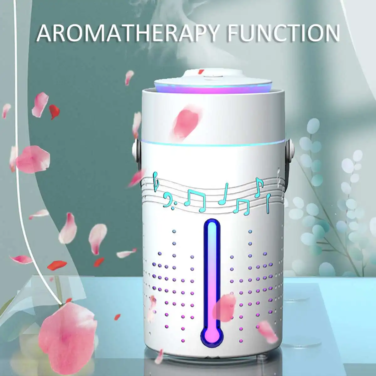

Electric Humidifier Essential Aroma Oil Diffuser Ultrasonic Air Humidifier USB Mini Mist Maker LED Light with bluetooth Speaker
