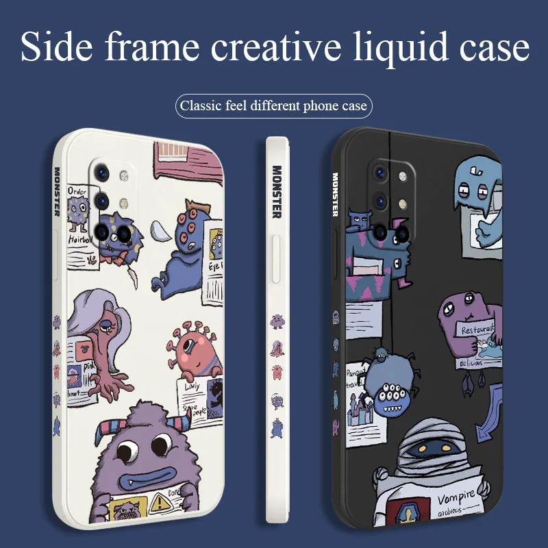 Spider Little Monster Case For Oneplus 8t 9 9pro 9r Liquid Silicone Cover