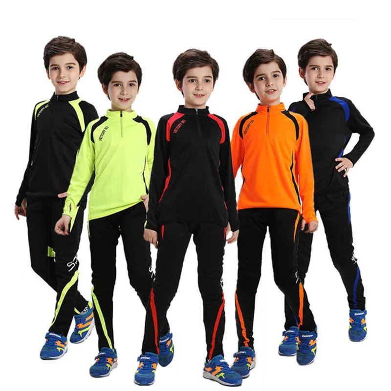 

Спортивный костюм для мальчиков и девочек, Свитшот и спортивные штаны, комплект из Джерси для баскетбола и футбола, на осень, 09