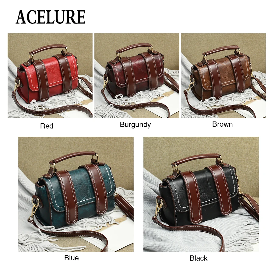 Сумка на плечо ACELURE из искусственной кожи для женщин мессенджеры известного