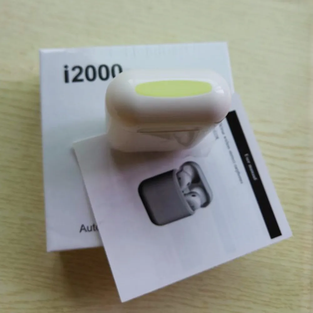 I2000 TWS 1:1 Реплика авто окна беспроводные наушники 8D супер бас Bluetooth 5 0 pk w1 h1 чип i90 i100