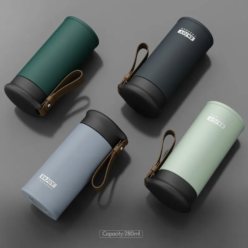 НОВЕЙШАЯ портативная 280 мл Термос из нержавеющей стали детская бутылка для воды