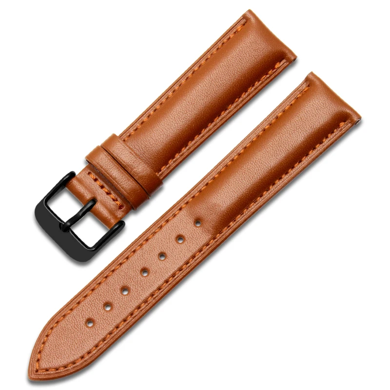 

Ремешок для часов мужской, из натуральной кожи коричневого\черного цвета, 12/14/16/18/20/22 мм