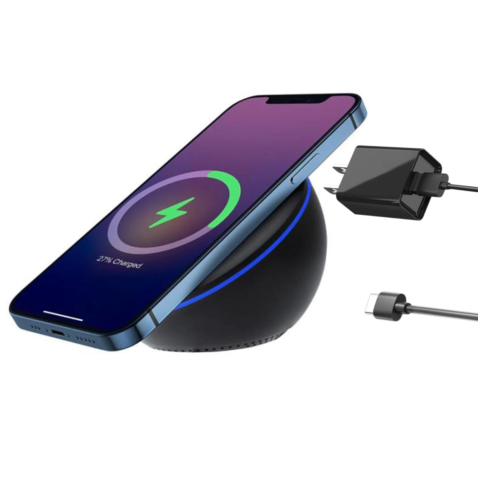 

Магнитное зарядное устройство с кабелем для IPhone 12, 10 Вт