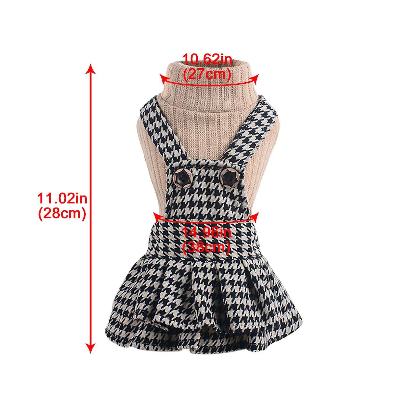 

Autumn and winter Clothing Hoodies For Small Medium Dogs clothing Winter Warm Pet lovers' clothing thousand bird lattice Teddy