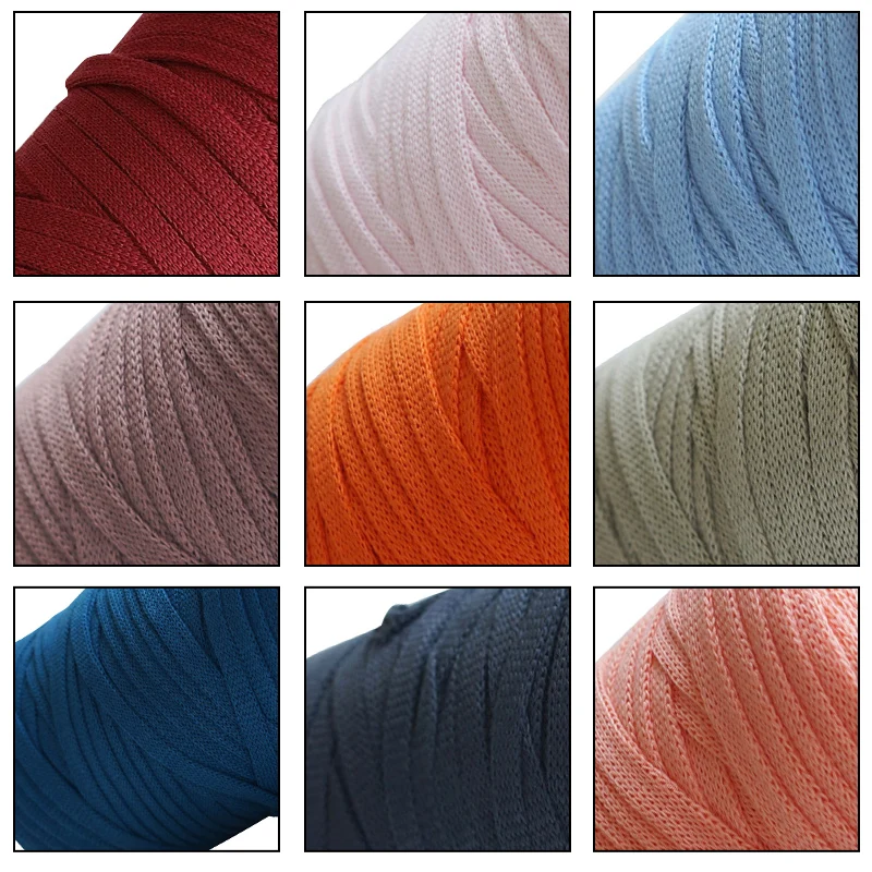 100 м/рулон Тканевая обувь на плоской подошве в нить для бытовой ручной Вязание DIY