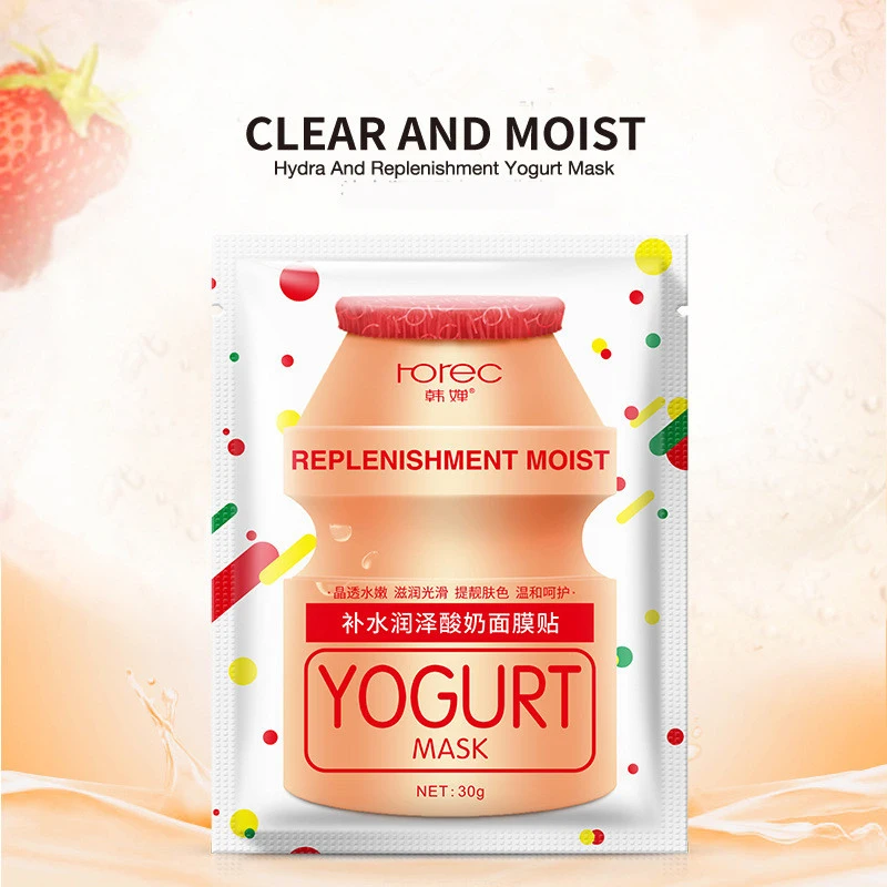 Rorec Yogurt Facial Mask Moisturizing Oil Control Whitening Blackhead Remover Anti-Acne Wrapped Face Care | Красота и здоровье
