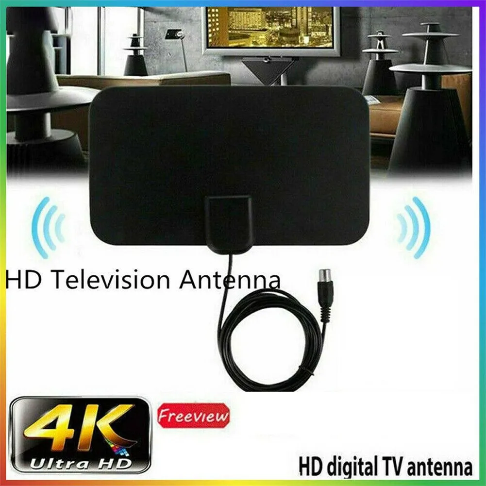 

TV Signal Amplifier Booster Convenience And Easy Installtion Digital HD 1080p Picture Indoor 50 Miles Digital Antena TV Aerial