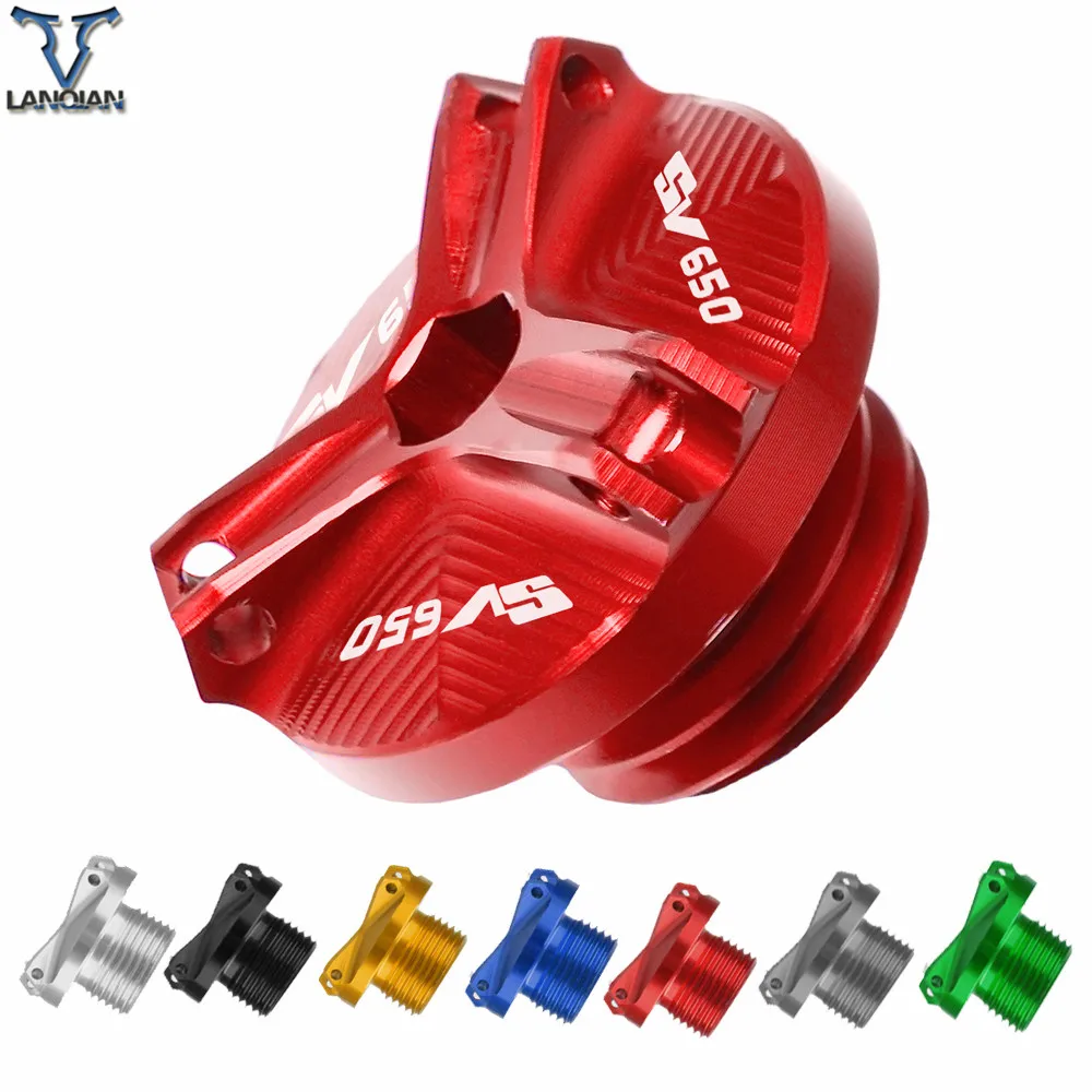 

For SUZUKI SV650 2003 2004 2005 2006-2012 Motorcycle Accessories Aluminum Motorbike Engine Oil Cup Plug Sump Cap Cover Engine