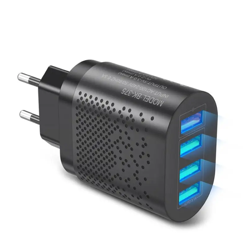 

Mobile Phone Charger Power Adapter Multi-Port European Regulation Charging Head USB Standard 3A Fast Charging Head