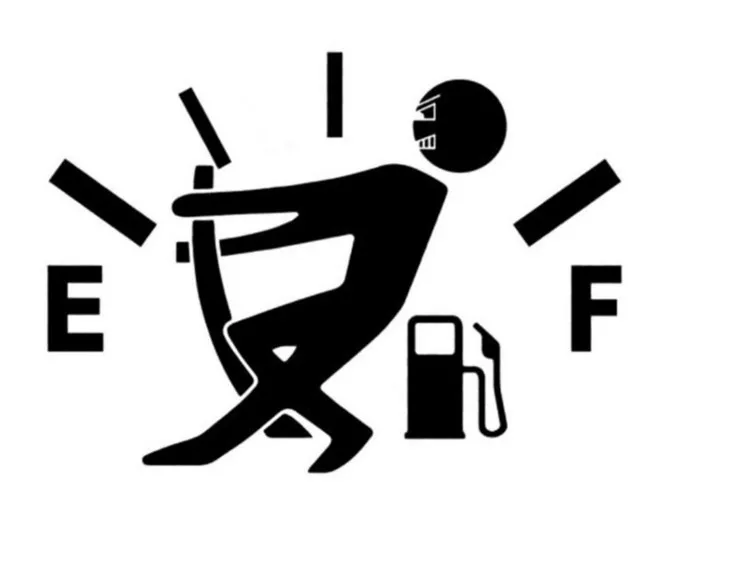 10 см * 14 высокое потребление газа наклейка топлива Gage пустые наклейки забавные