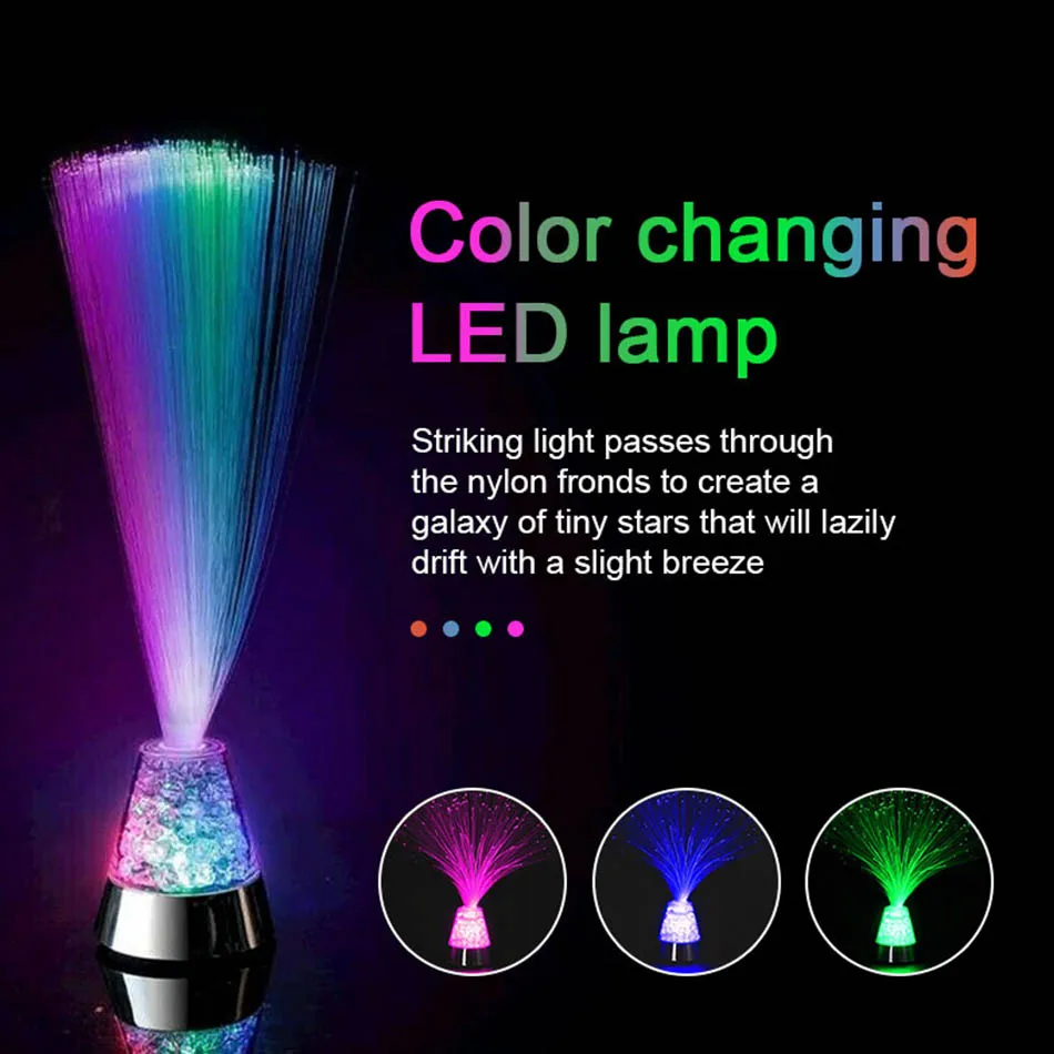 

Светодиодная цветная настольная лампа из оптического волокна со звездным небом