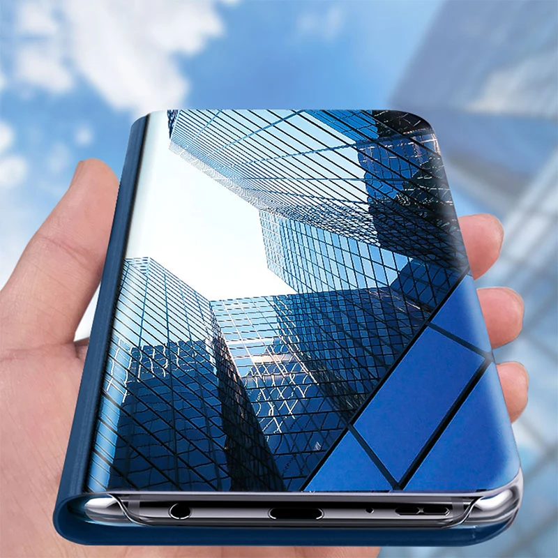 Роскошный умный зеркальный чехол для Apple iPhone 7 8 Plus чехлы магнитные кожаные