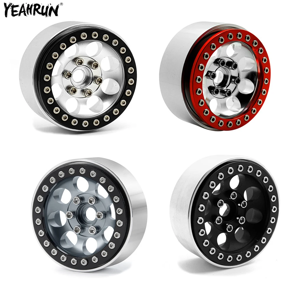 

YEAHRUN металлический 1,9 дюймовый Beadlock Колесные диски, ступица колеса для 1/10 Axial SCX10 90046 CC01 D90 F350 90034 RC Гусеничный автомобиль