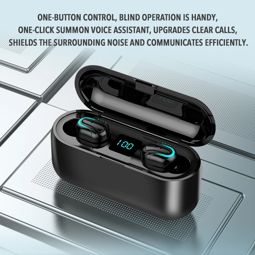 Bluetooth наушники водонепроницаемые TWS 5 0 Стерео шумоподавление Беспроводная мини