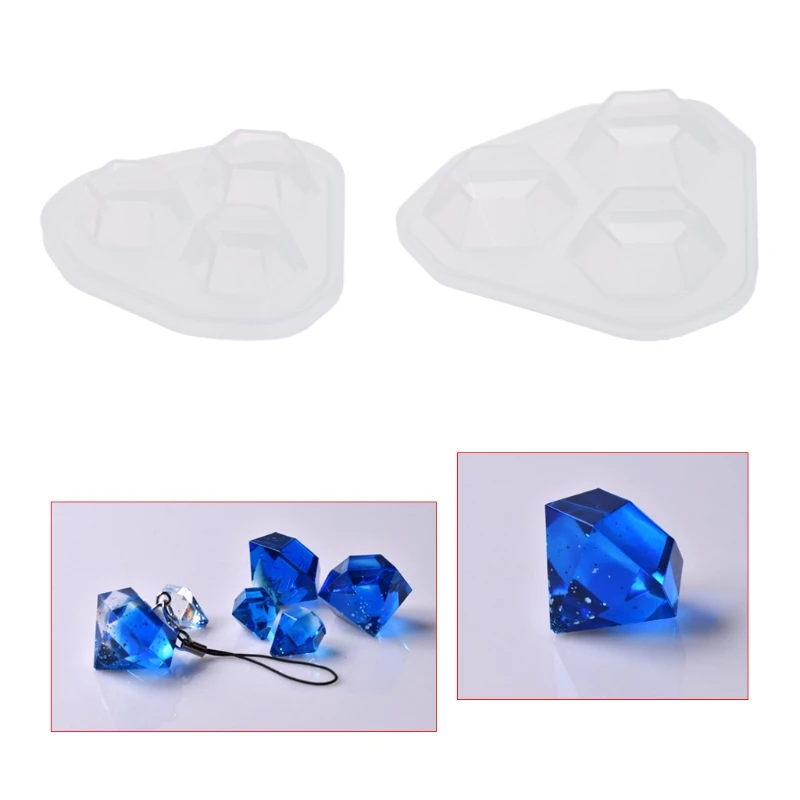 

Silicone Mold Diamond Shaped Jewelry DIY Cake Decoration Dessert Handmade Tools