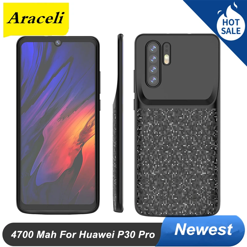 Чехол для аккумулятора Huawei P30 Pro чехол внешнего зарядного устройства 4700 мАч