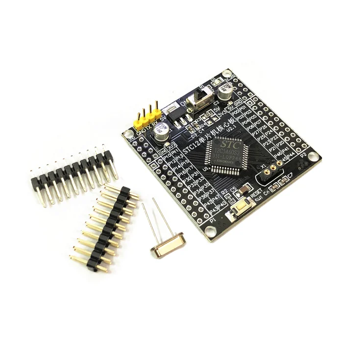 HJXY 51 MCU минимальная системная плата STC12C5A60S2 STC12 core развития обучения доска двойной