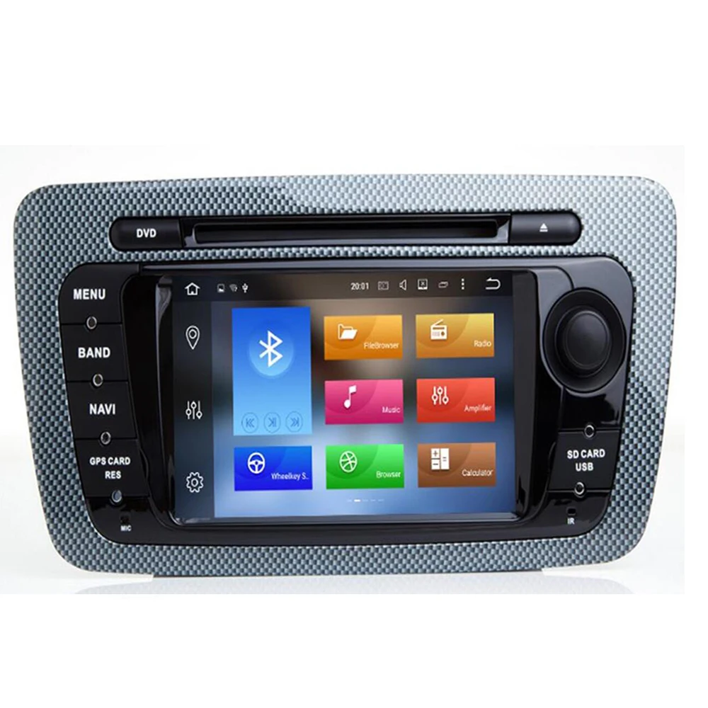DSP 2 din 4G Android 10 автомобильный мультимедийный DVD-плеер стерео для Seat Ibiza